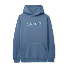 Butter Goods - Quest Logo Pullover Hoodie (Slate) *SALE